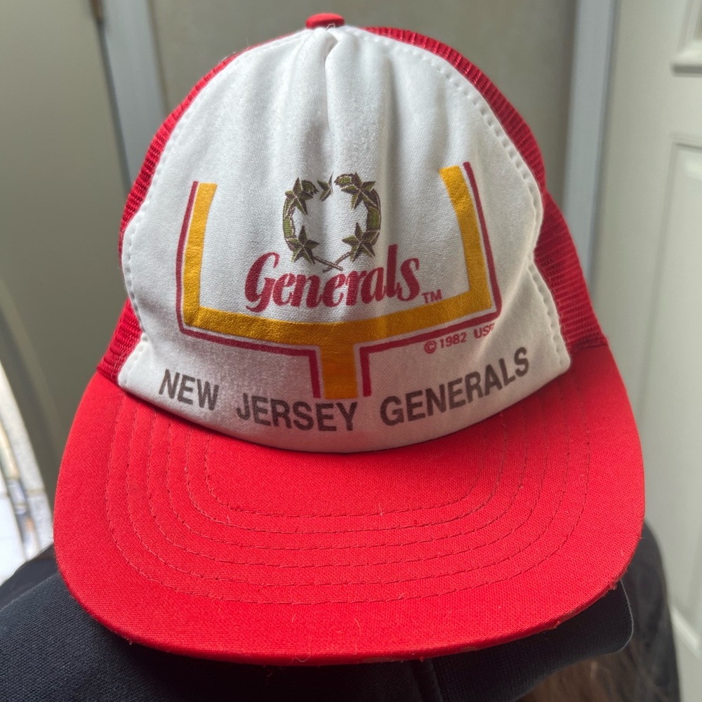 New Jersey Generals Red and White Cap